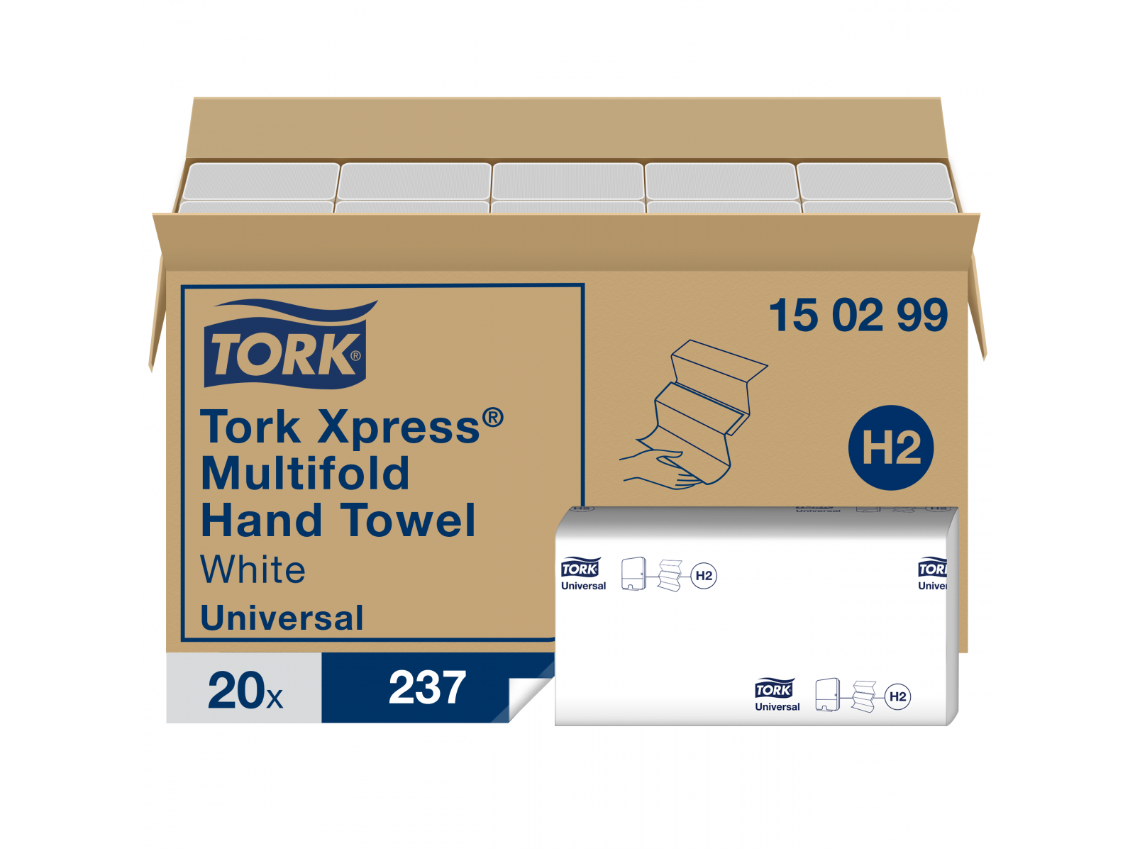 Ręcznik Multifold Tork 150299 H2 Xpress 3P 4740